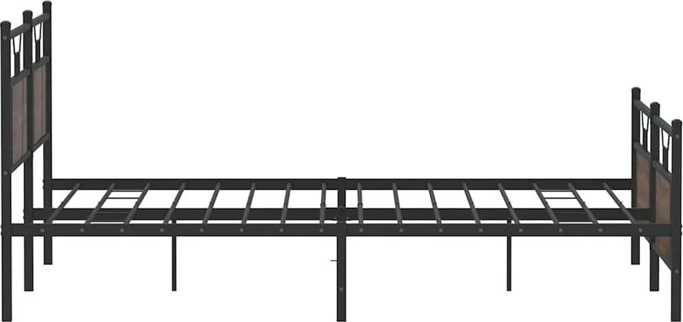 Lovos rėmas be čiužinio, rudas ąžuolo, 180x200cm, metalas