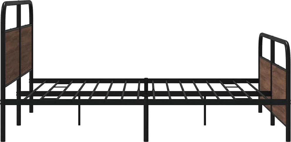 Lova Lovos rėmas be čiužinio, rudas ąžuolo, 183x213cm, metalas