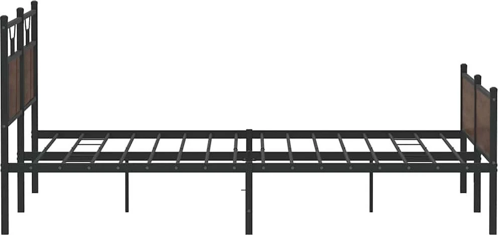 Lova Lovos rėmas be čiužinio, rudas ąžuolo, 183x213cm, metalas