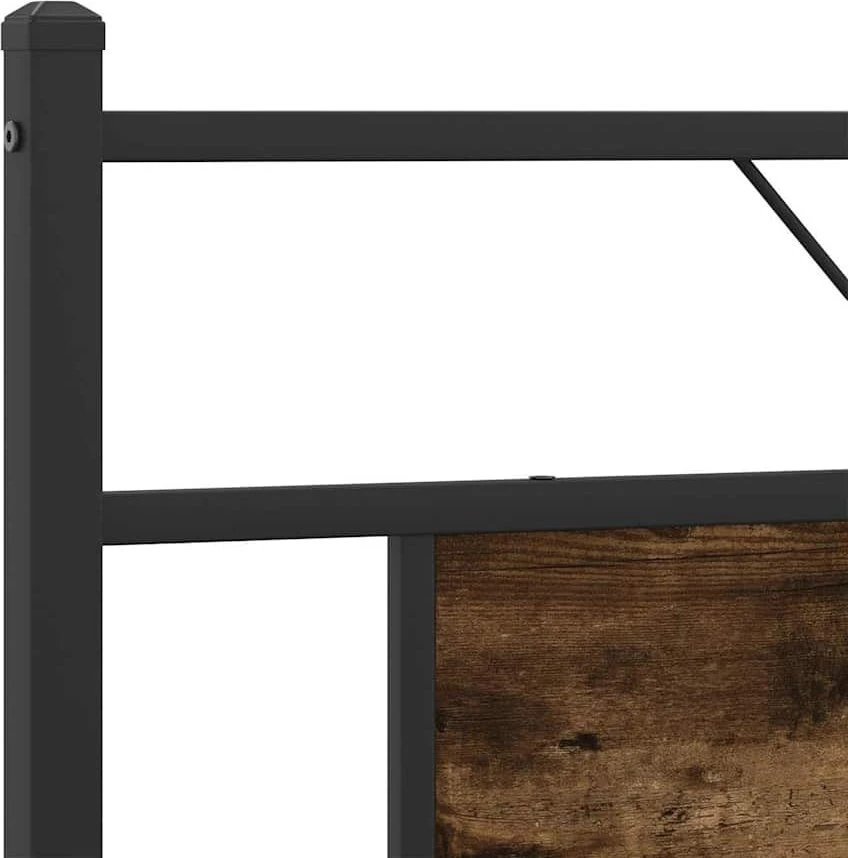 Lova Lovos rėmas be čiužinio, dūminio ąžuolo, 183x213cm, metalas