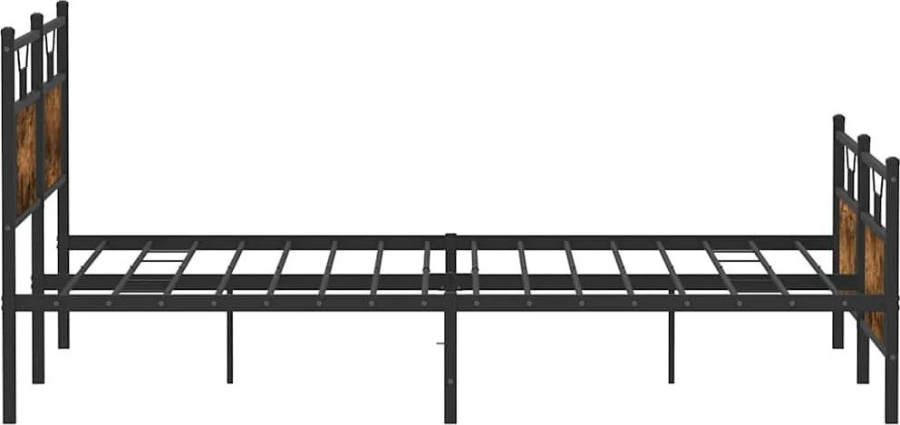 Lova Lovos rėmas be čiužinio, dūminio ąžuolo, 183x213cm, metalas