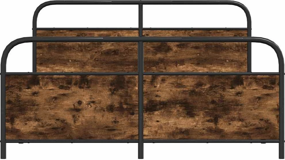 Lova Lovos rėmas be čiužinio, dūminio ąžuolo, 193x203cm, metalas