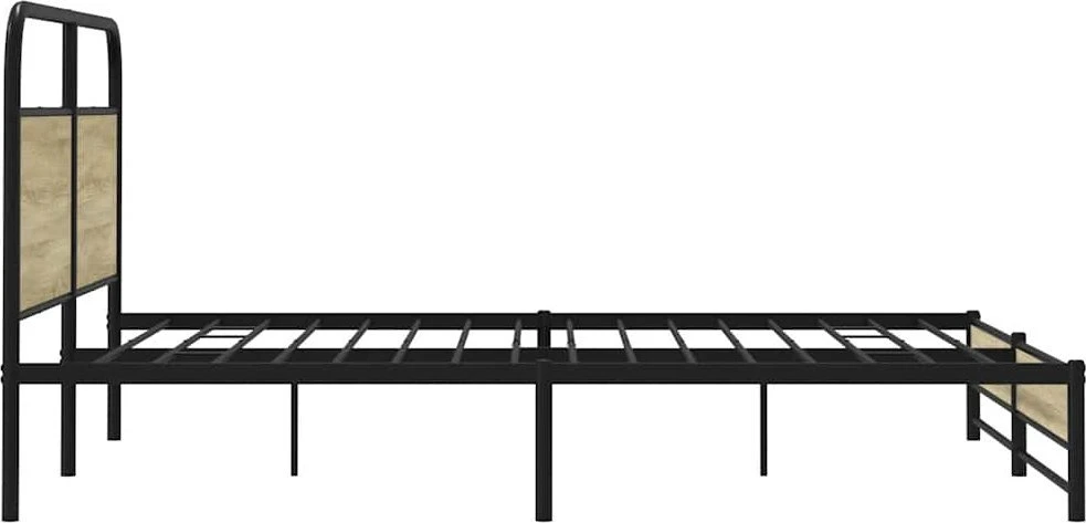 Lova Lovos rėmas be čiužinio, sonoma ąžuolo, 193x203cm, metalas