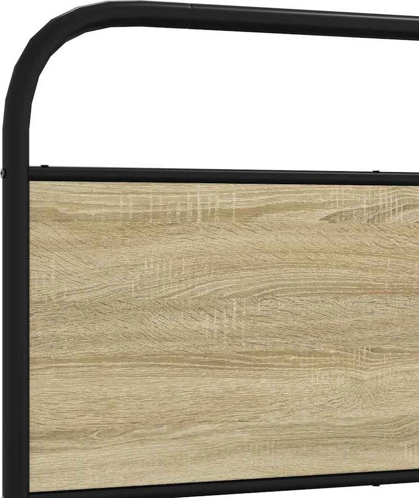 Lovos rėmas be čiužinio, sonoma ąžuolo, 180x200cm, metalas