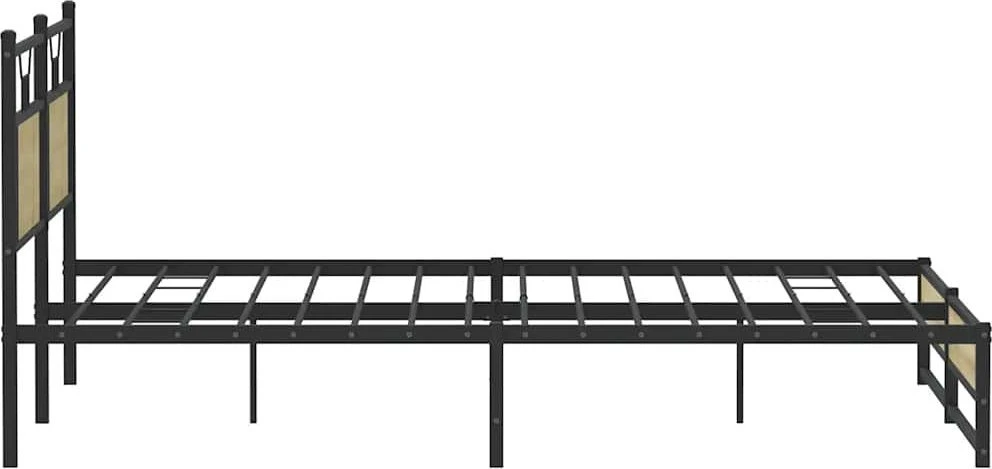 Lova Lovos rėmas be čiužinio, sonoma ąžuolo, 183x213cm, metalas