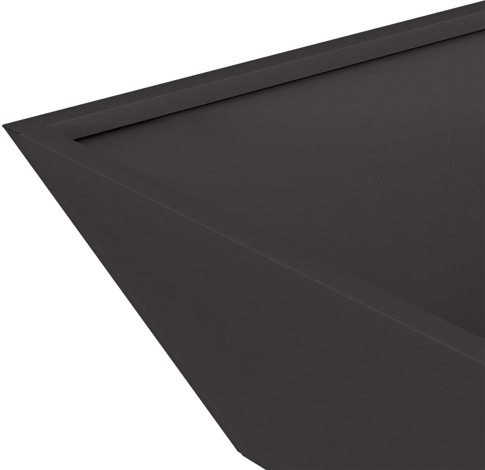 Sodo vazonas Juoda 50 x 50 x 15 cm Šaltai valcuotas plienas