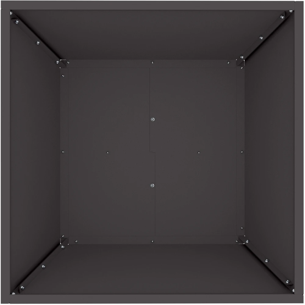 Sodo vazonas Juoda 50 x 50 x 15 cm Šaltai valcuotas plienas