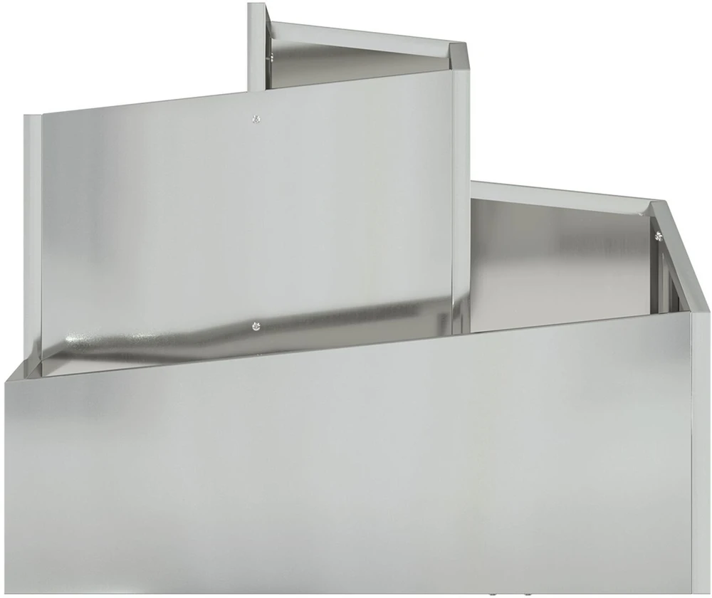 Sodo vazonas Sidabrinė 60 x 60 x 50 cm Galvanizuotas plienas