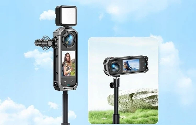 PULUZ metalinis apsauginis dėklas, skirtas „Insta360 X5“