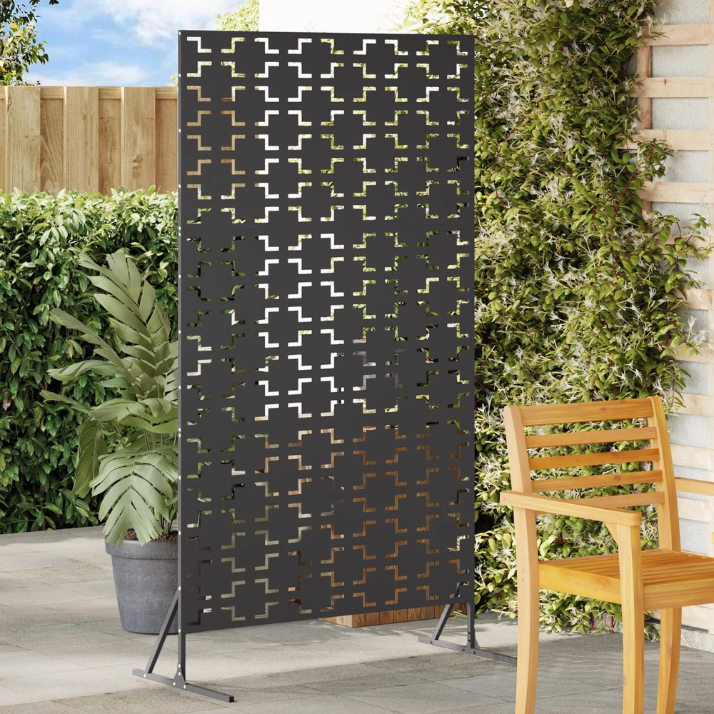 Privatumo žaliuzės 100 x 50 x 180 cm Plienas Juoda