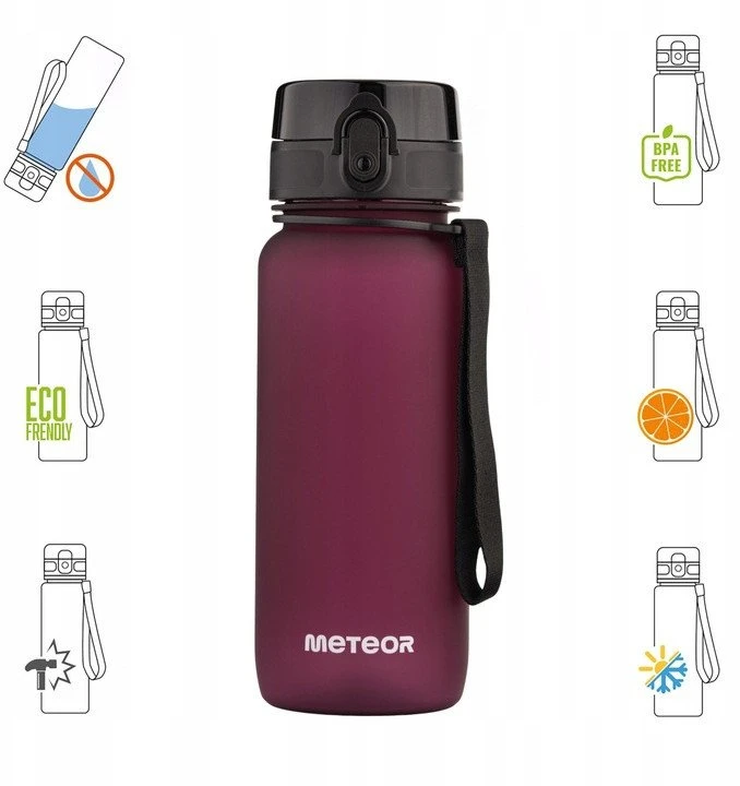 Gertuvė Sportinis vandens butelis Meteor 650 ml