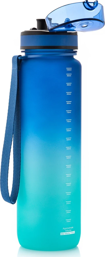 Gertuvė Sportinis vandens buteliukas „Meteor“ 1000 ml, tamsi žalia