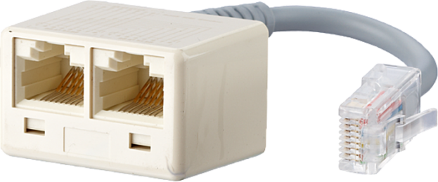 METZ CONNECT ISDN-Adapteris mit Verl. WE 8 - 2 x WE 8 0,1m
