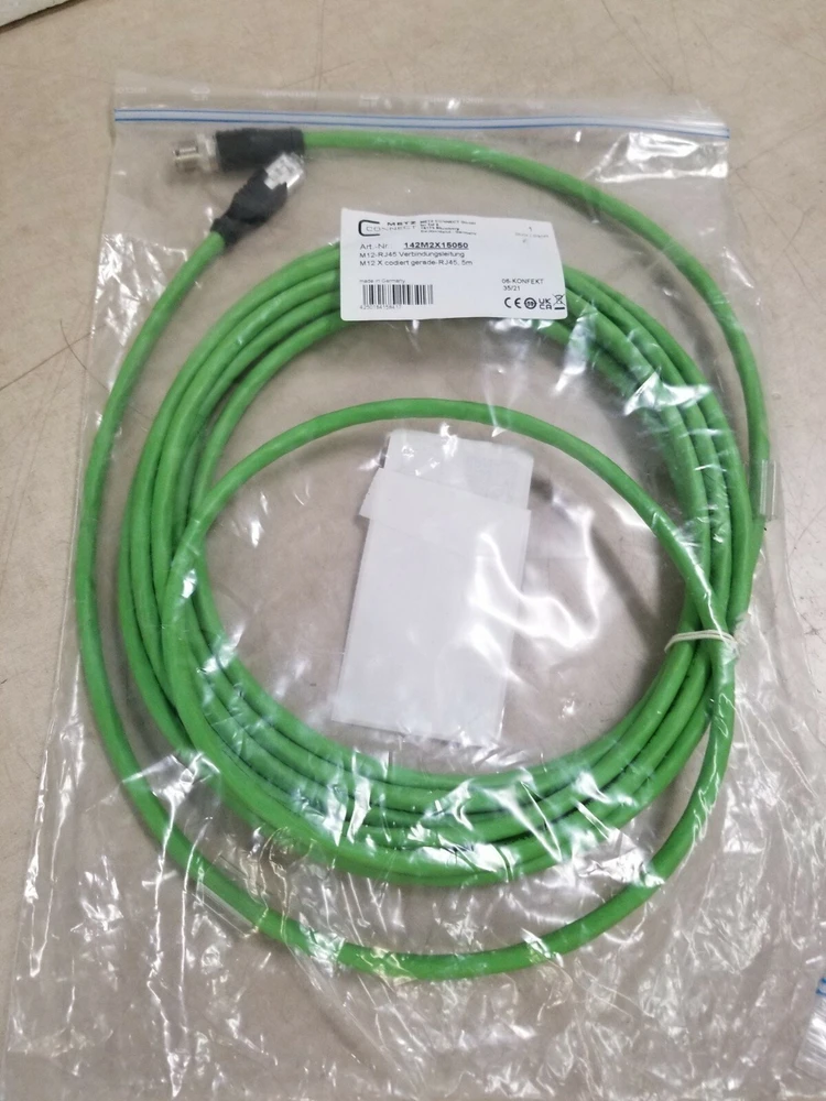 Metz Kabelis połączeniowy METZ CONNECT M12 męski-RJ45 męski, 8-biegunowy kodowany X, 5 m