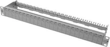 Metz Patch panel CAT 6, 24 prievadai, 1U, šviesiai pilka (130920-00-E)