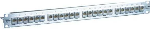 Metz Komutacinė panelė CAT6a, 24x RJ-45, 1U, STP (130921-E)