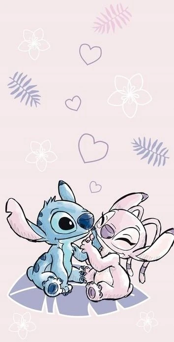 „Mexen Disney Stitch Flowers“ medvilninis paplūdimio rankšluostis