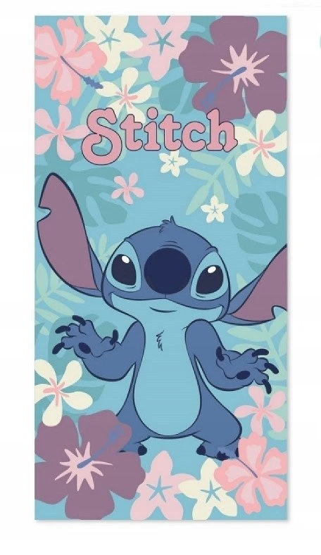„Mexen Disney Stitch Flowers“ medvilninis paplūdimio rankšluostis