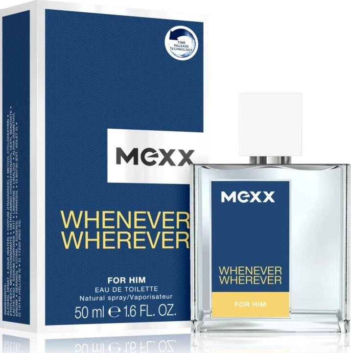 Mexx Whenever Wherever EDT tualetinis vanduo vyrams, 30 ml