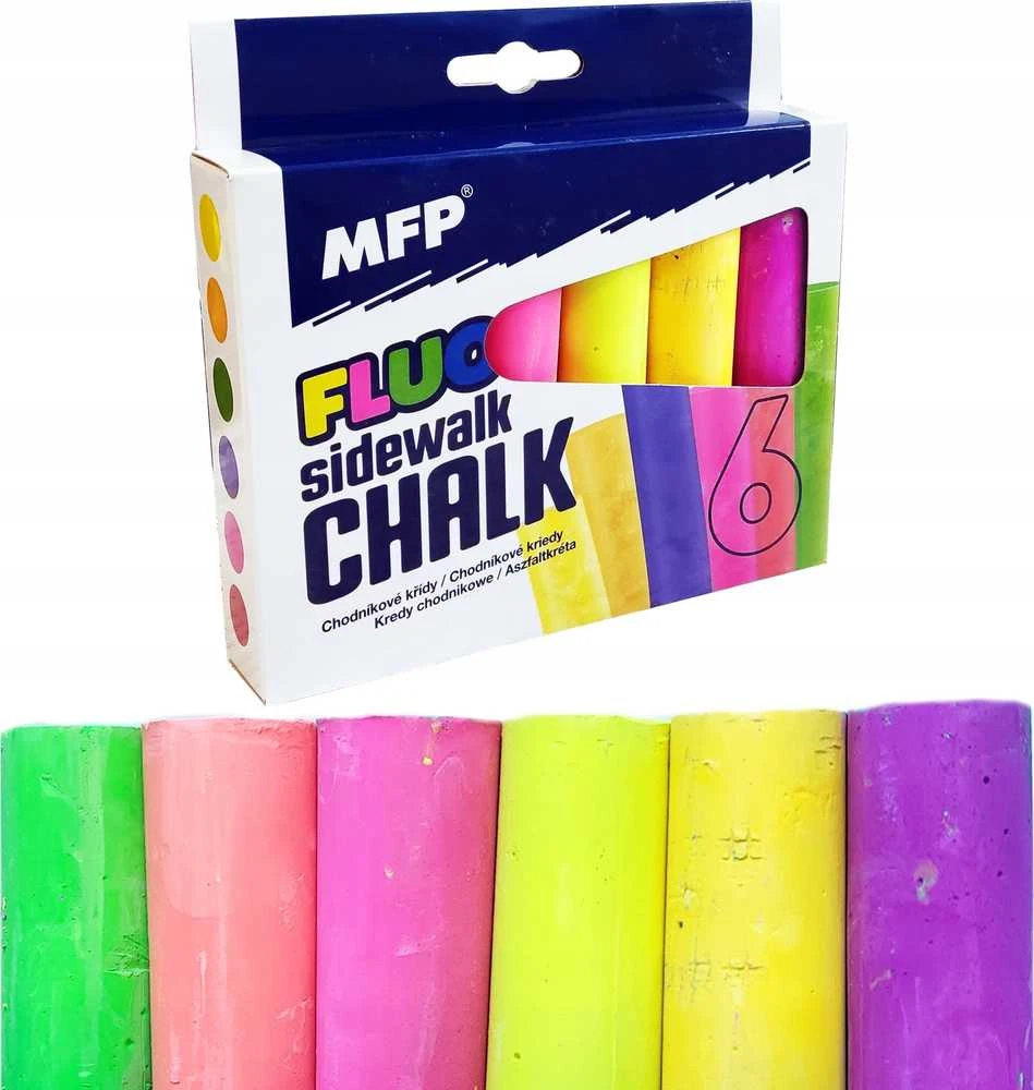 MFP Kreidelės M grindinio fluorescencinės apvalios, 6 vnt. mišinio