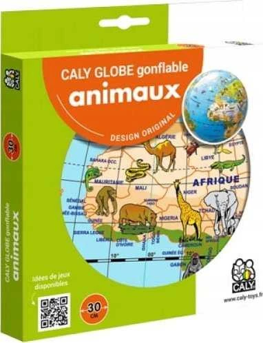 CALY Pripučiamas gaublys-kamuolys Pasaulio gyvūnai, 30 cm