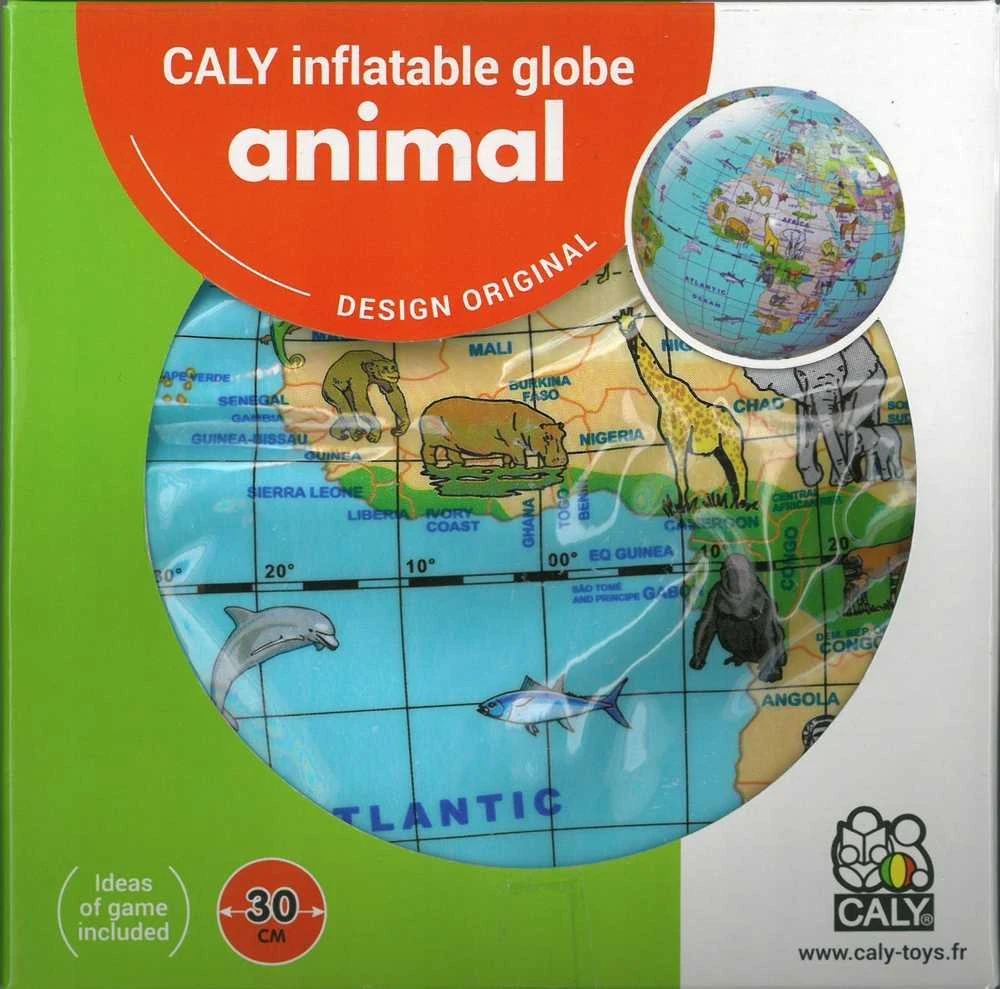 CALY Pripučiamas gaublys-kamuolys Pasaulio gyvūnai, 30 cm