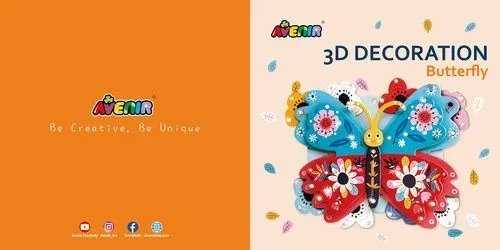 Mg Dystrybucja MG 3D dekoracija – drugelis