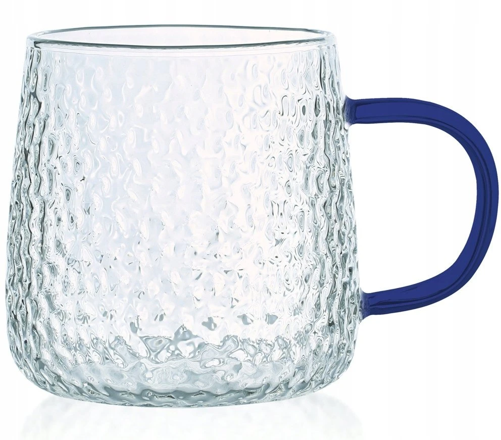 MG Home STIKLINĖS 4 X 350 ML RAŠTUOTOS SU AUSELE MĖLYNOS