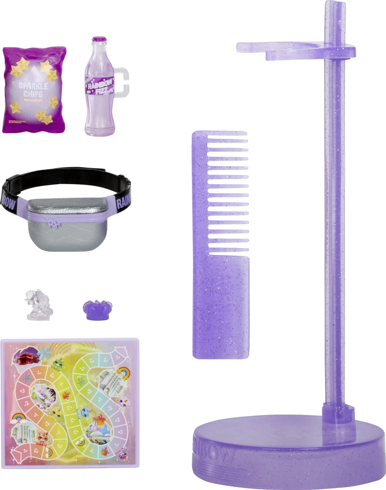 MGA Lėlė Rainbow High Sparkle & Shine Viola su blizgančiomis kojomis