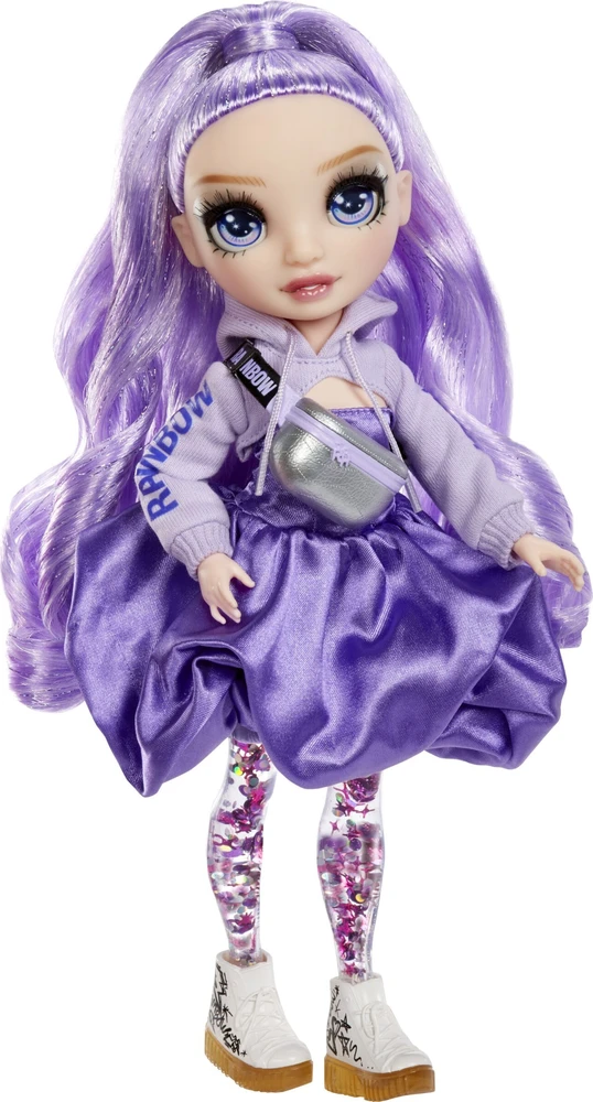 MGA Lėlė Rainbow High Sparkle & Shine Viola su blizgančiomis kojomis