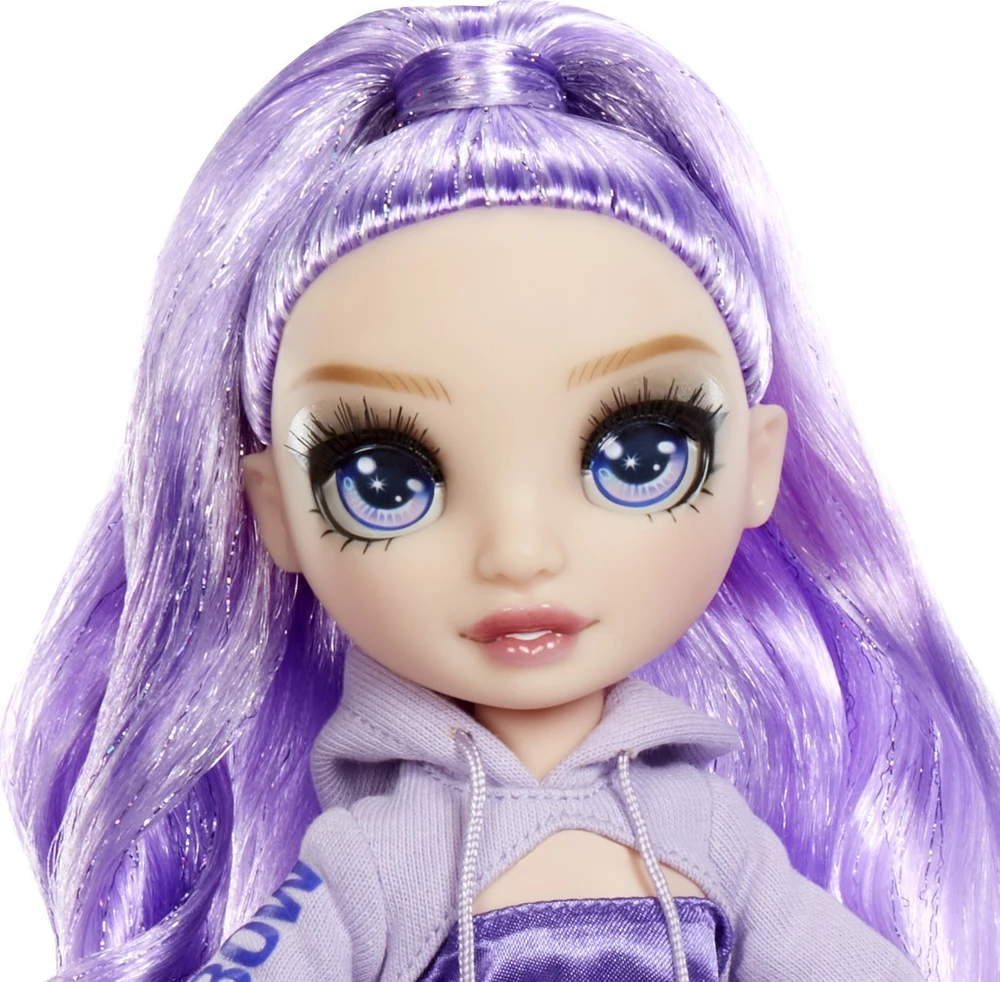 MGA Lėlė Rainbow High Sparkle & Shine Viola su blizgančiomis kojomis