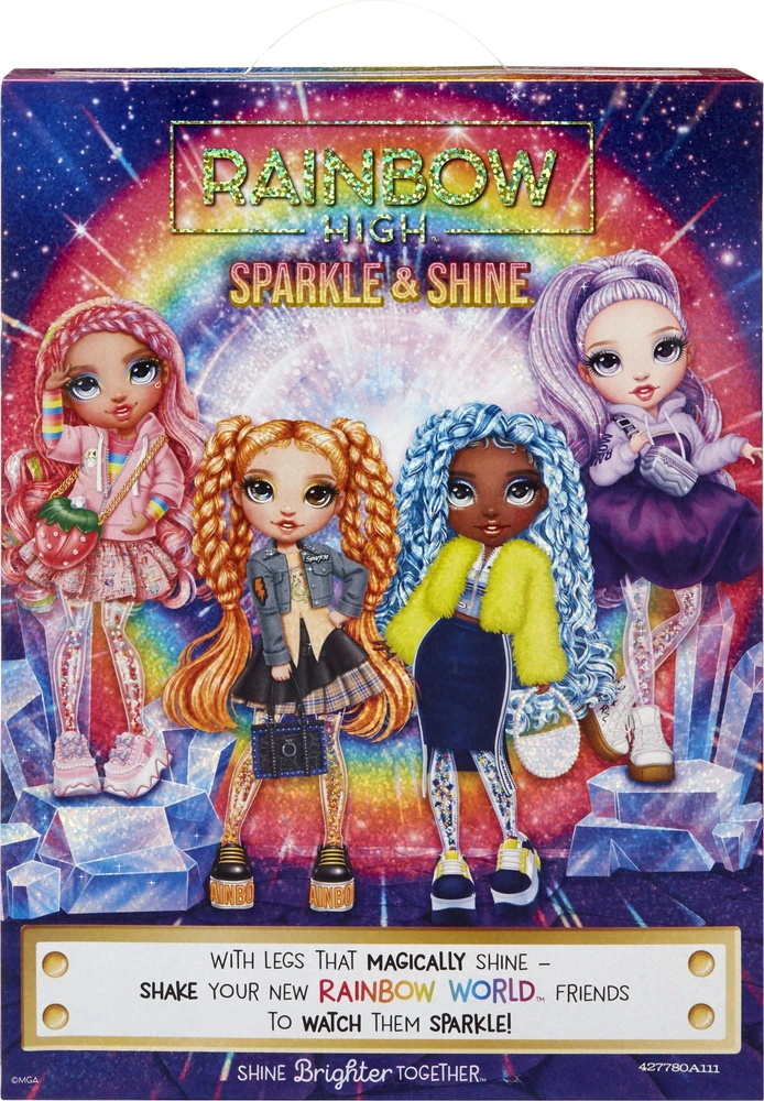 MGA Lėlė Rainbow High Sparkle & Shine Viola su blizgančiomis kojomis