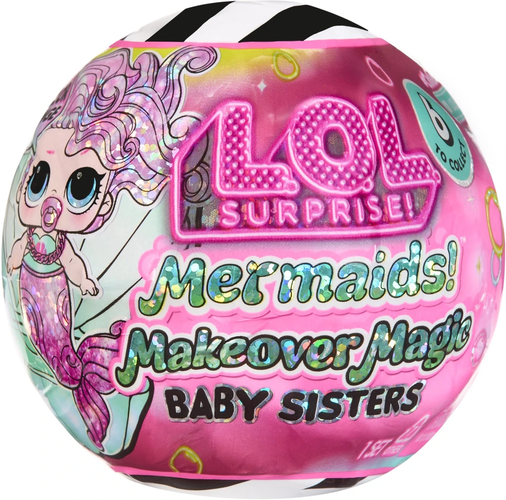 L.O.L. SURPRISE Mažoji lėlytė undinėlė MAKEOVER MAGIC