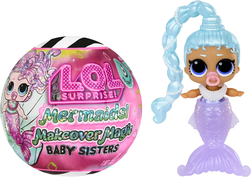 L.O.L. SURPRISE Mažoji lėlytė undinėlė MAKEOVER MAGIC