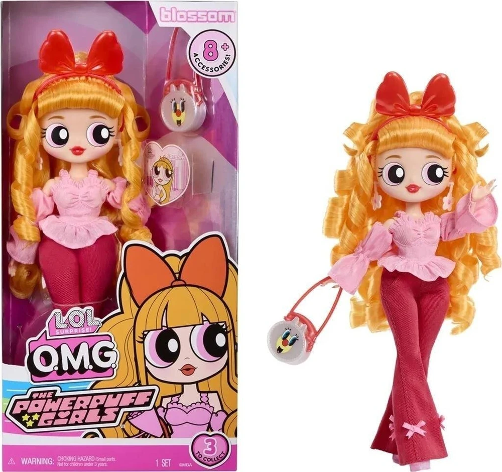 MGA L.O.L. siurprizas OMG Powerpuff Girls lėlė Blossom 542827-EUC