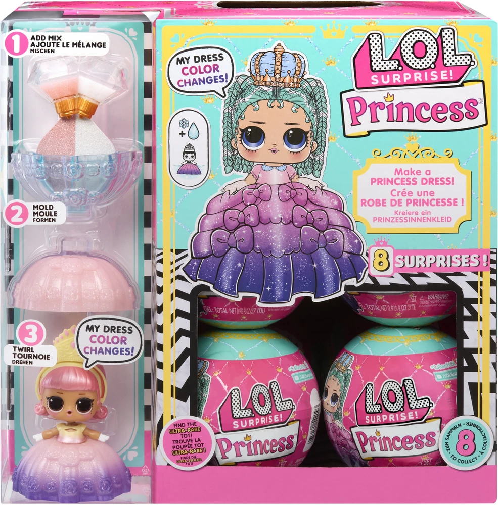 MGA L.O.L. STAIGMENOS PRINCESĖ Lėlytė „Make-It Dresses“