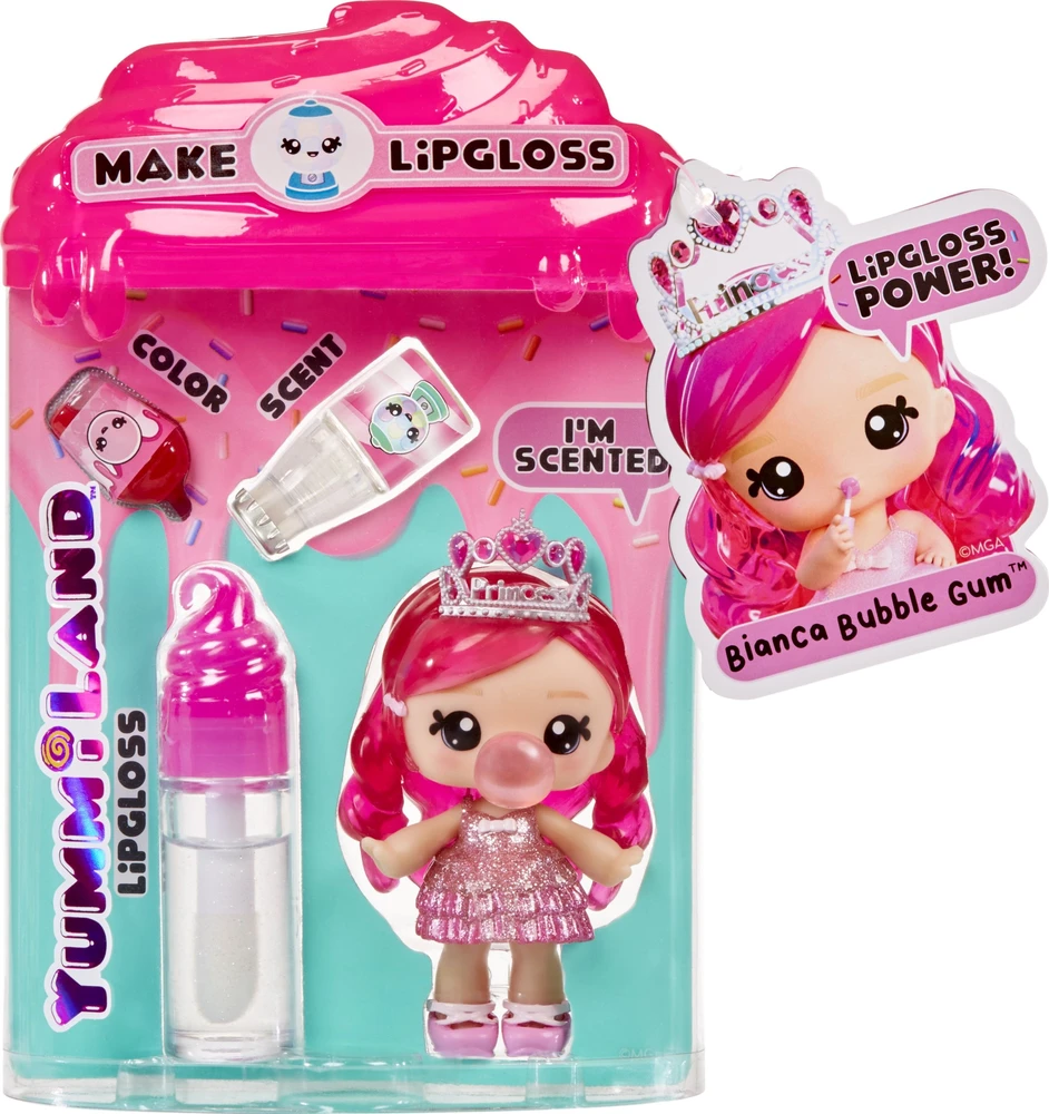 MGA 120711EUC Yummiland Lūpų blizgis Doll- Bianca Bubblegum
