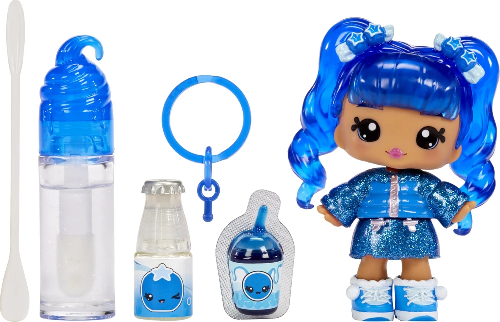 MGA 120766EUC Yummiland Lūpų blizgis Doll- Rory Blueberry