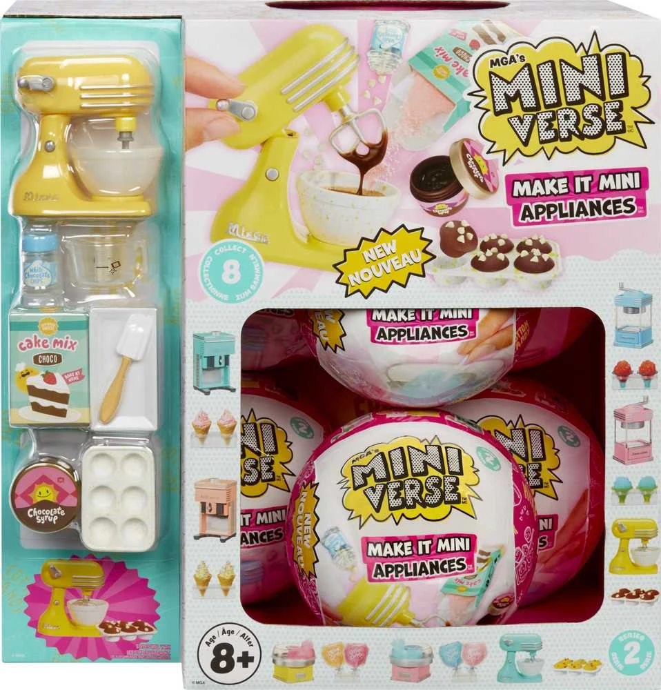 Žaislų rinkinys vaikams MGAs Miniverse Make It Mini Appliances Serija 2 523444 EUC