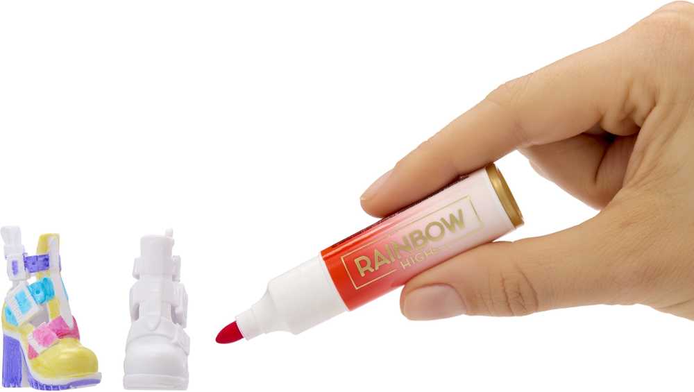 Rainbow High Air Brush & Create lėlė – su violetinėmis akimis (543350/3)