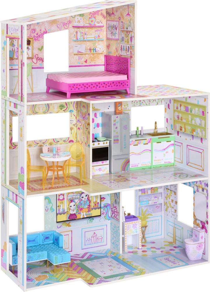 MGA Žaidimų namelis Rainbow High Color & Play 543077-EUC