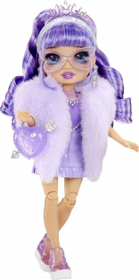 MGA Lėlė 121404-EUC Rainbow High Creative Crystals mados lėlė - violetinė