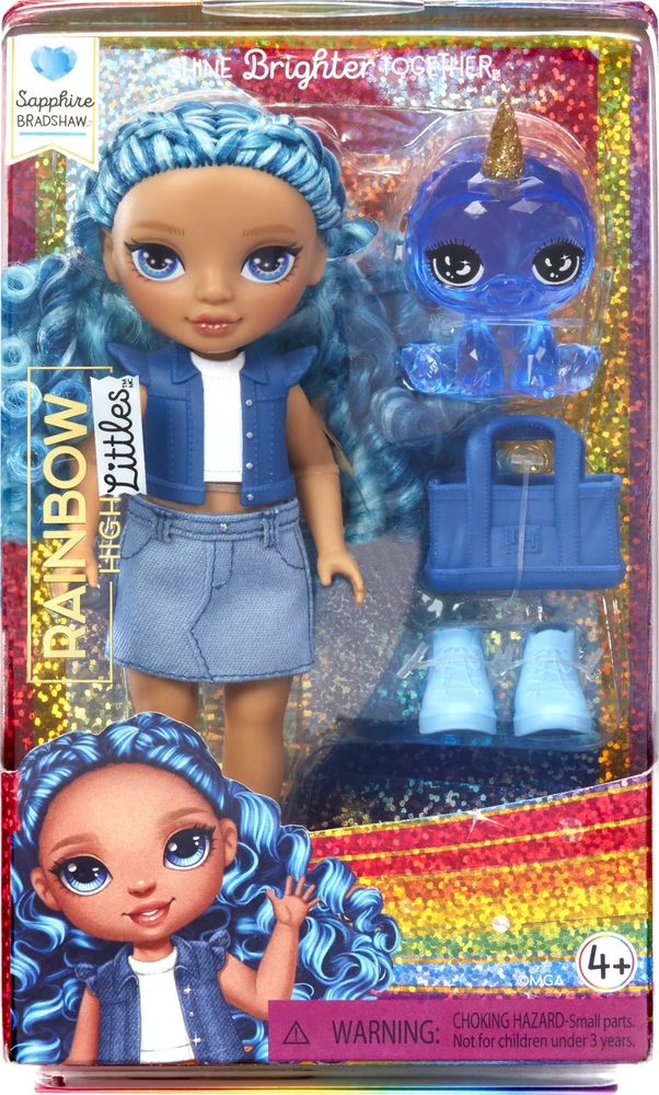 MGA Rainbow High Littles lėlė Sapphire mėlyna 531197-EUC