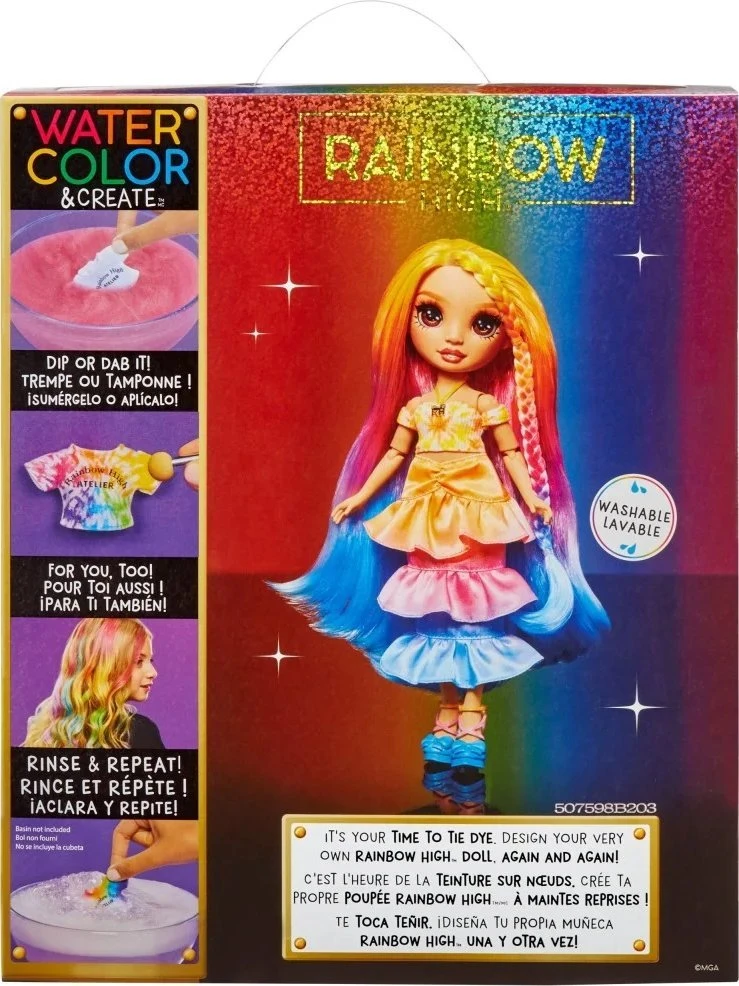 MGA „Rainbow High“ akvarelės ir lėlės „Brown Eyes“ rinkinys 507598-EUC