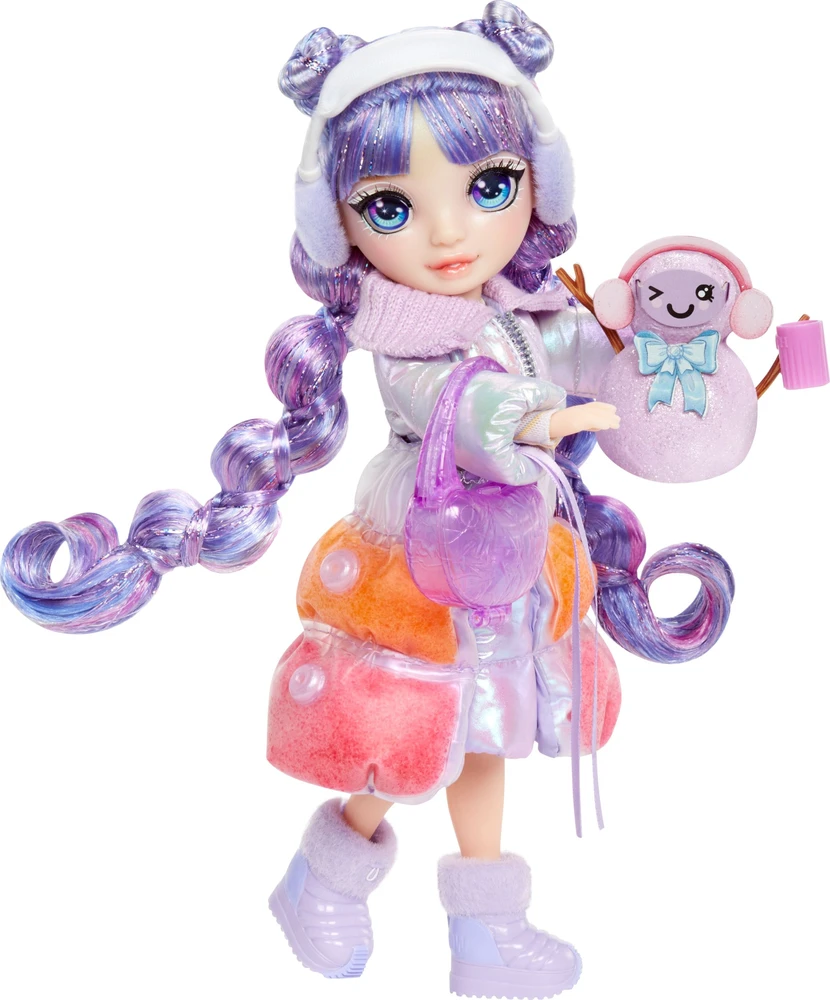 MGA 120865-EUC „Rainbow High Winter Wonderland“ lėlė – violetinė