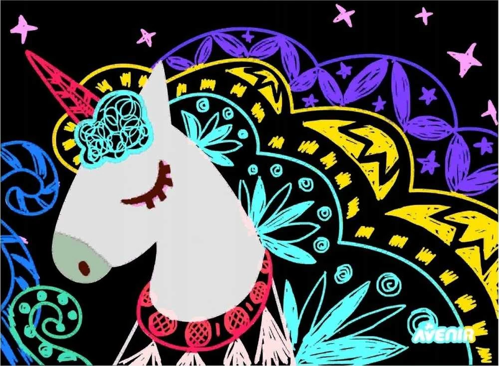MGA AVENIR Nutrinamų kortelių rinkinys „4 stebuklingi vienaragiai“
