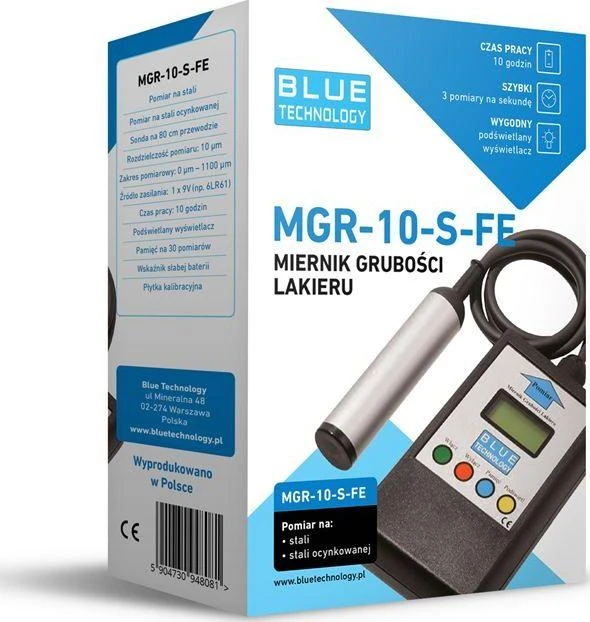 Blue Technology Skaitmeninis dažų storio matuoklis MGR-10-S-FE