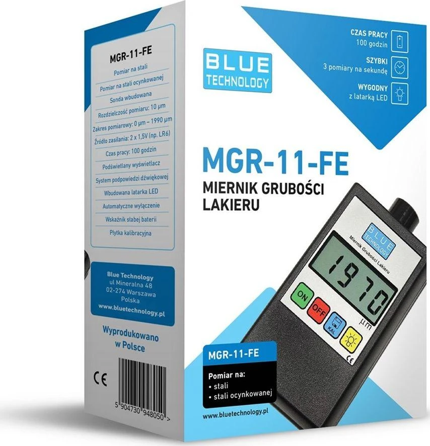 Blue Technology Dažų storio matuoklis MGR-11-FE