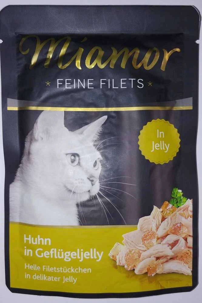 Drėgnas Kačių Maistas - Miamor Feine Filets su Paukštiena, 100g