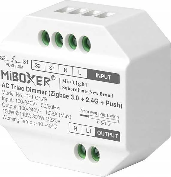 Miboxer IŠMANUSIS LED APŠVIETIMO VALDIKLIS TRI-C1ZR ZigBee, 2.4GHz